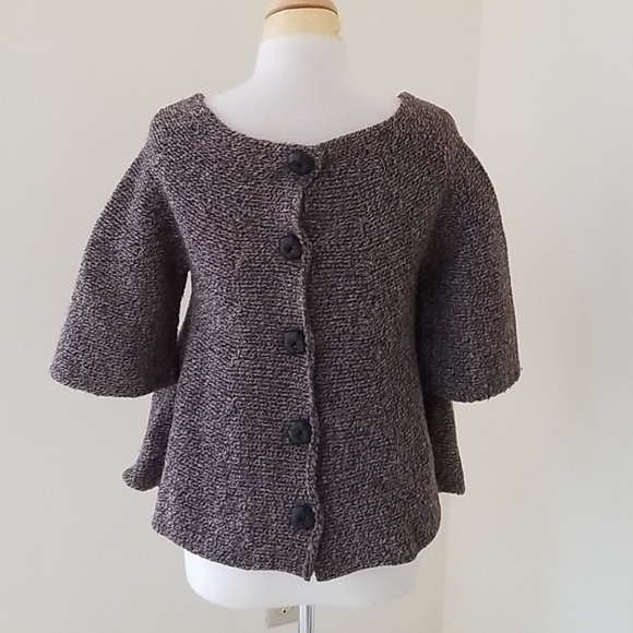 MANOUSH small brown sweater with back buttons - Picture 3 of 8